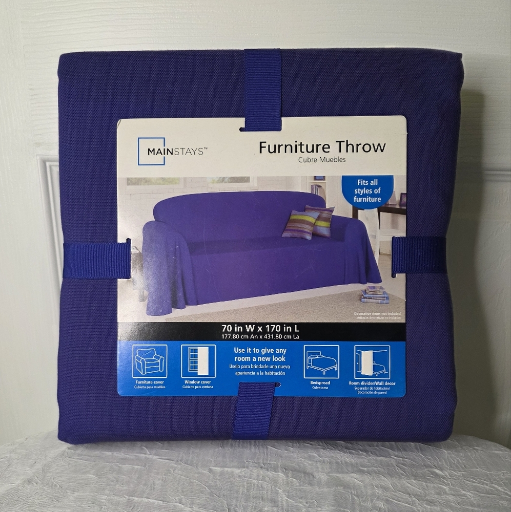 Mainstays Blue Furniture Cover Accent